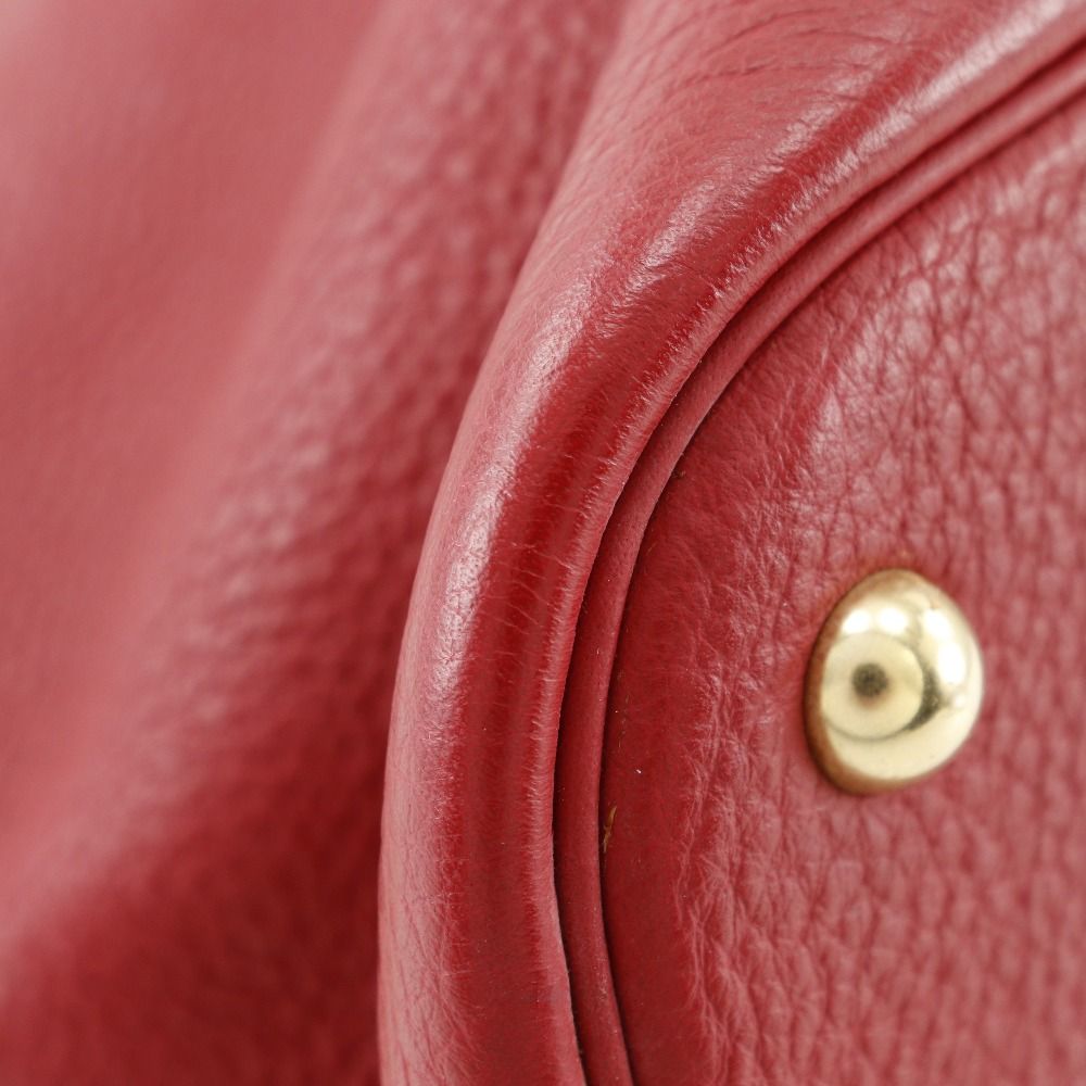 Hermes Bolide 35 Handbag Red/Gold