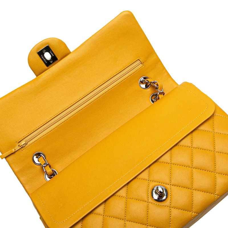 Chanel Matelasse Coco Mark W Flap Lambskin Shoulder Bag