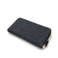 Chanel Deauville Line Straw Canvas Leather Long Wallet