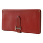 Hermes Bearn Souffle Bifold Wallet Red