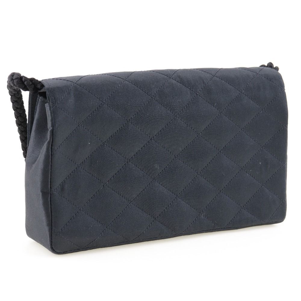 Chanel Matelasse Satin Rhinestone Shoulder Bag