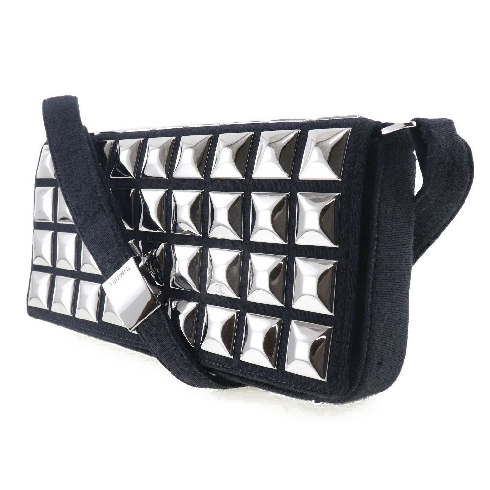 Chanel Choco Bar Ice Cube Cotton Shoulder Bag