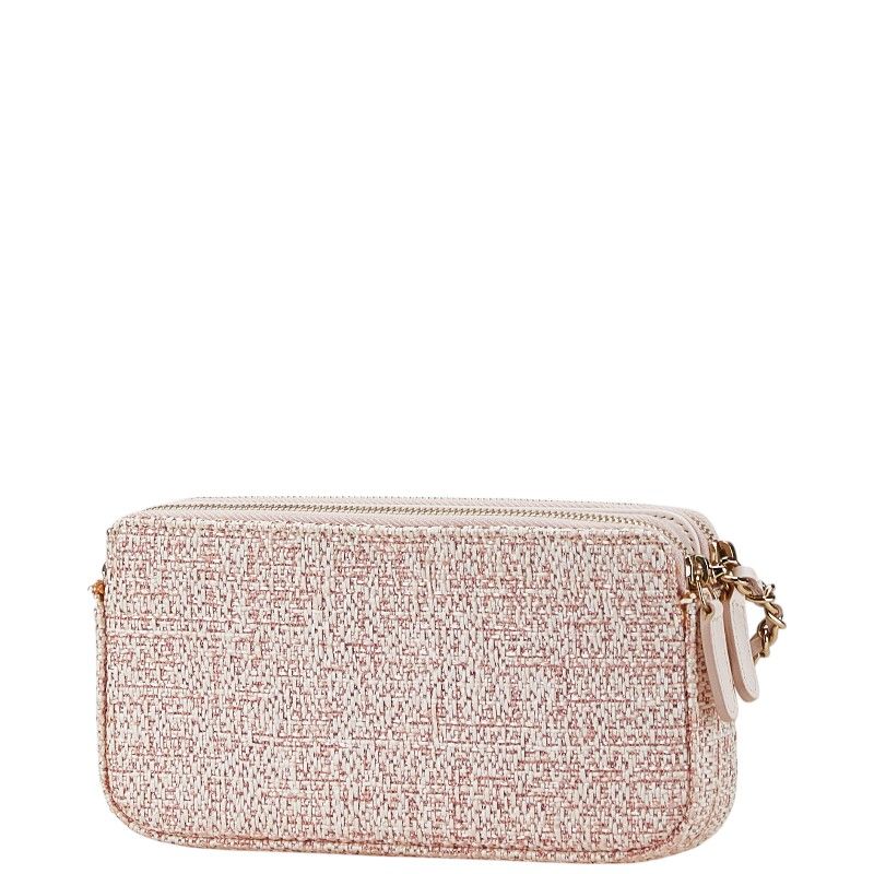 Chanel Deauville Tweed Leather Shoulder Bag