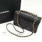 Chanel Grained Calfskin Classic Matelass  2way Bag Black Gold Hardware A01113 Y01864 C3906