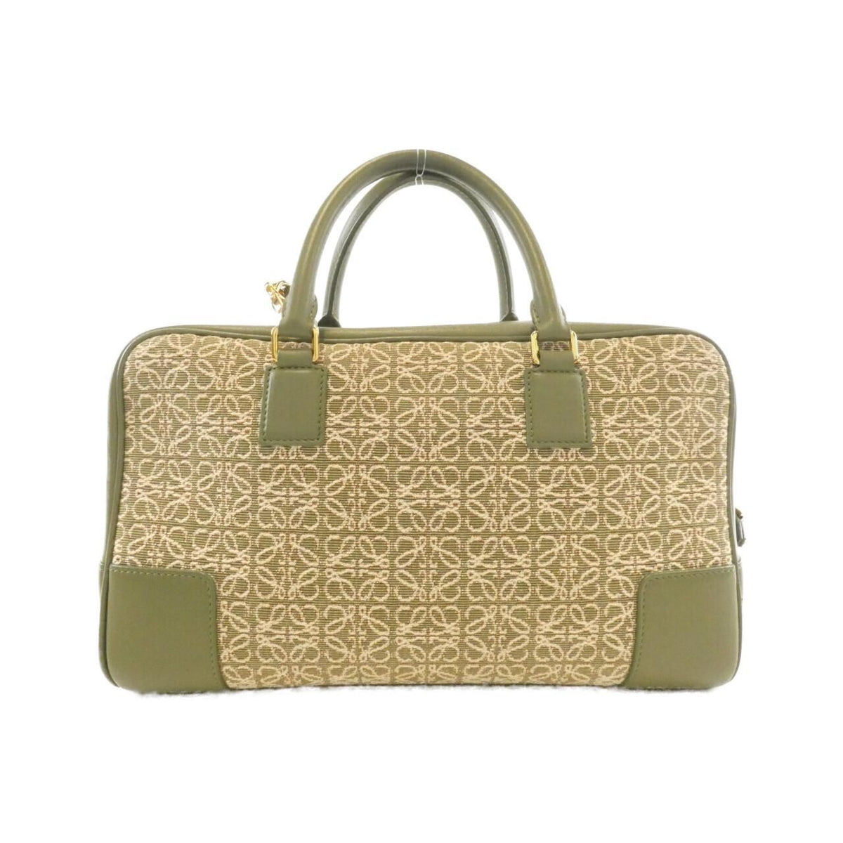 Loewe Amazona Quilted Canvas Calf Handbag