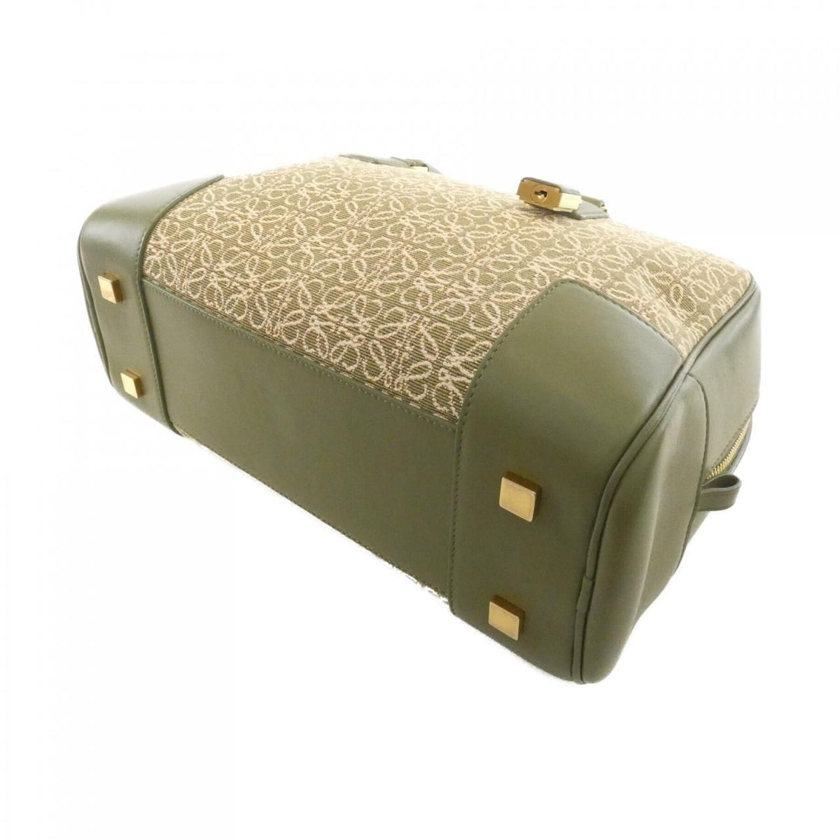 Loewe Amazona Quilted Canvas Calf Handbag