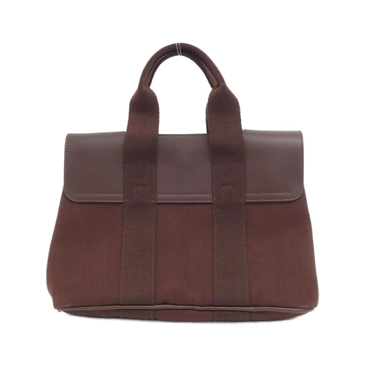 Hermes Valparaiso PM Toile Chevron Gumy Tote Bag