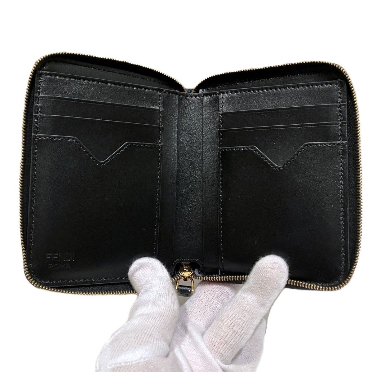Fendi FF Diamond Calf Leather Wallet