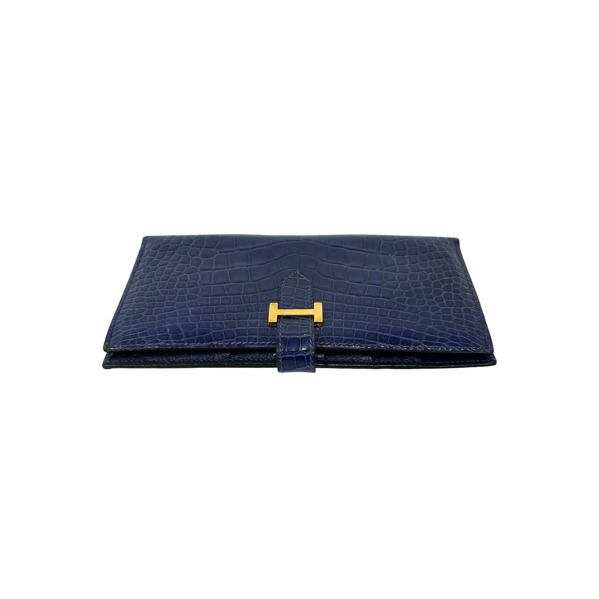 Hermes Bearn Alligator Long Wallet