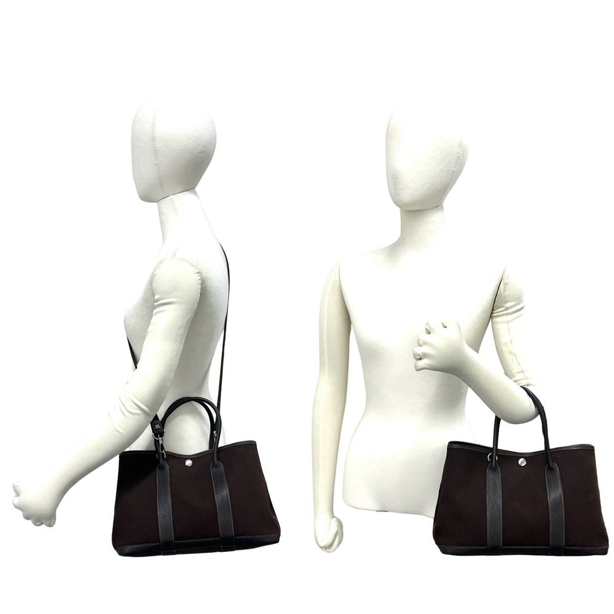 Hermes Garden Party TPM toile officier buffle 2way tote bag