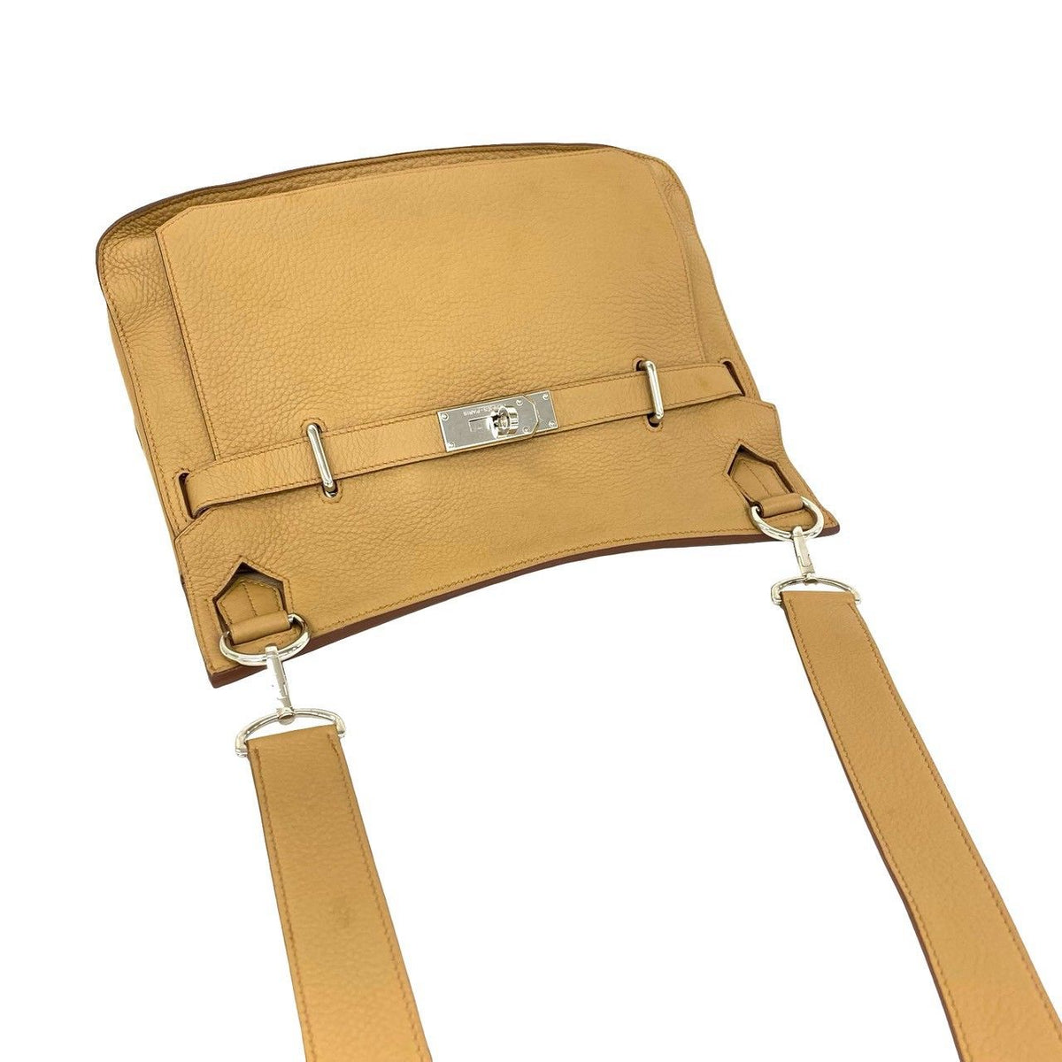 Hermes Jypsiere34 Clemence Leather Shoulder Bag