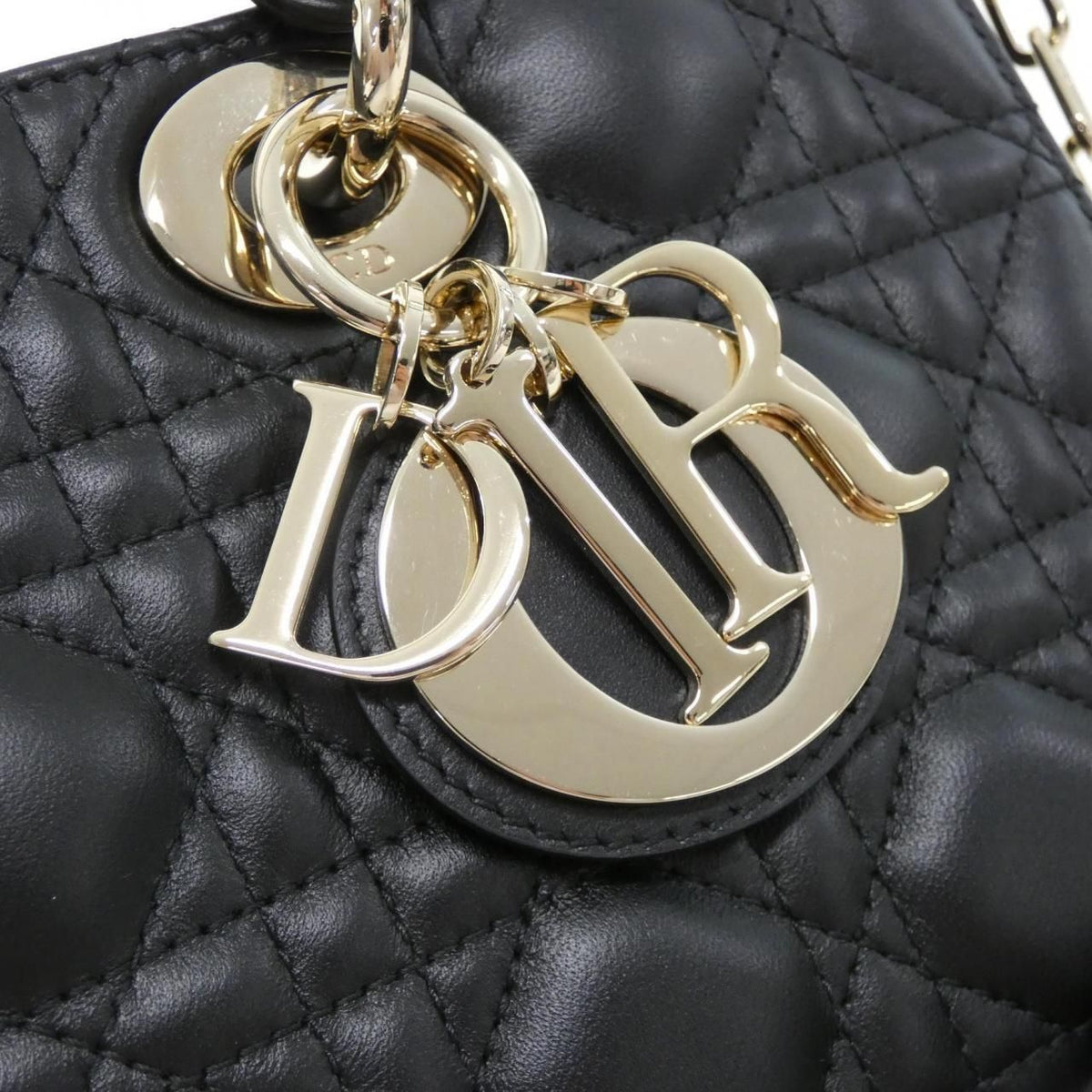 Christian Dior Lady D-Joy Lambskin Shoulder Bag