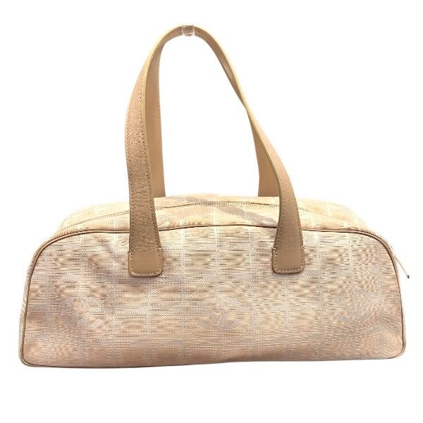 Chanel New Travel Line Canvas Leather Boston Bag