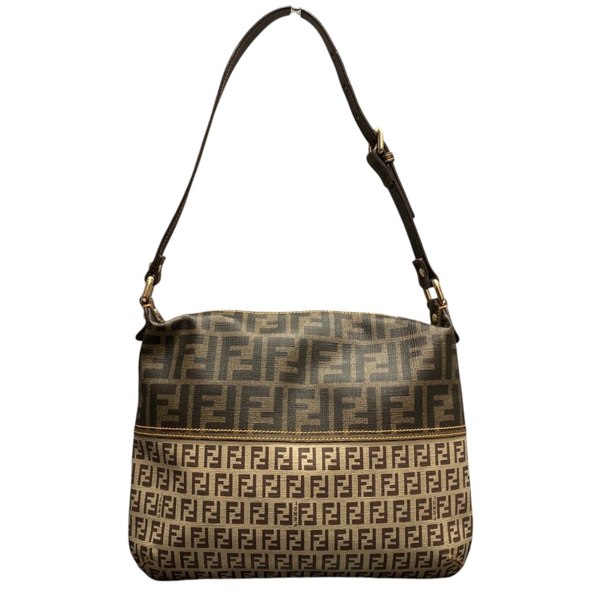 Fendi Zucca Zucchino PVC Leather Shoulder Bag