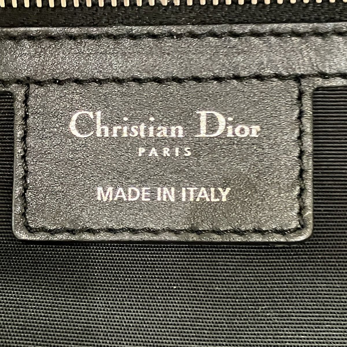 Christian Dior Panarea Cannage Canvas Leather Tote Bag