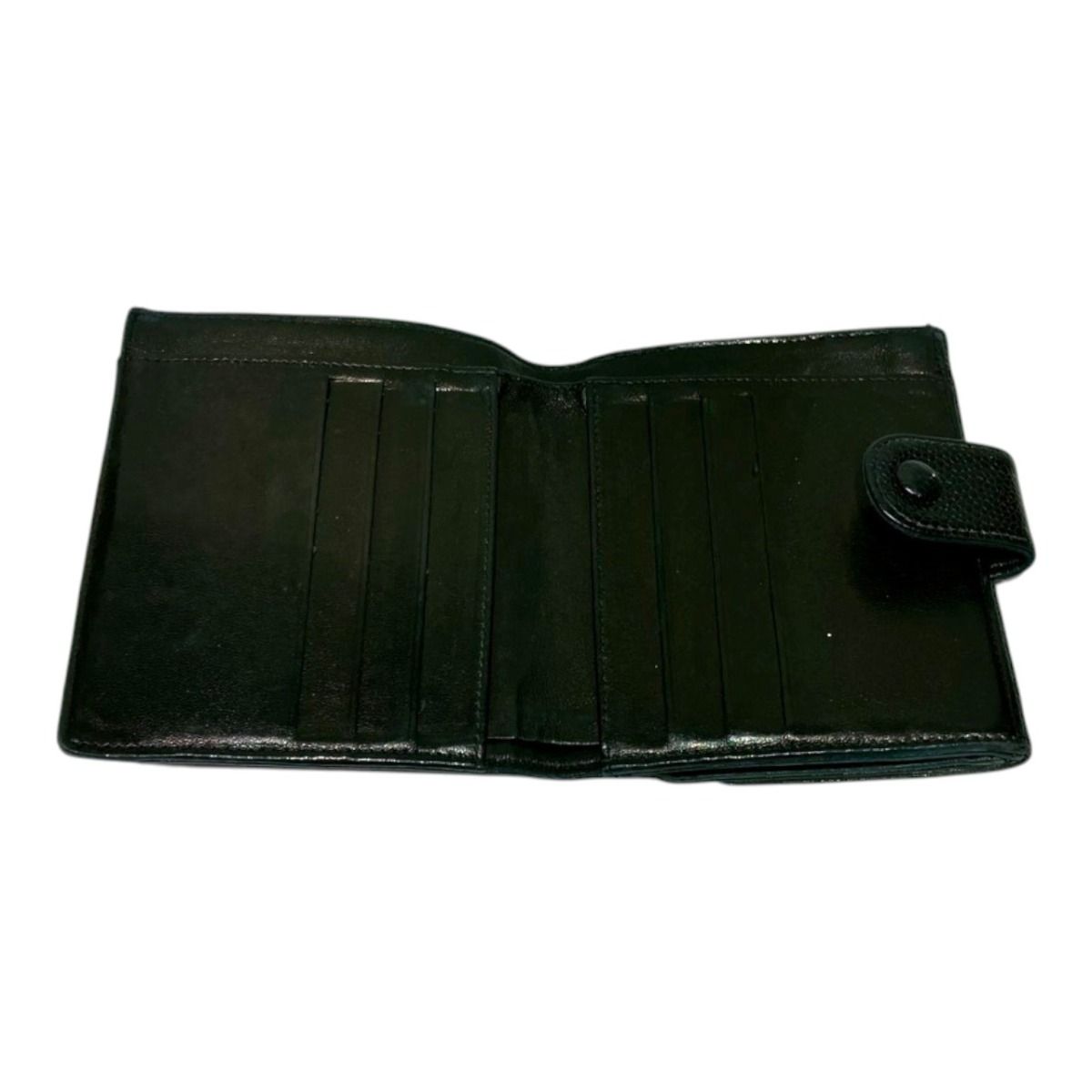 CHANEL Coco Mark Leather Wallet