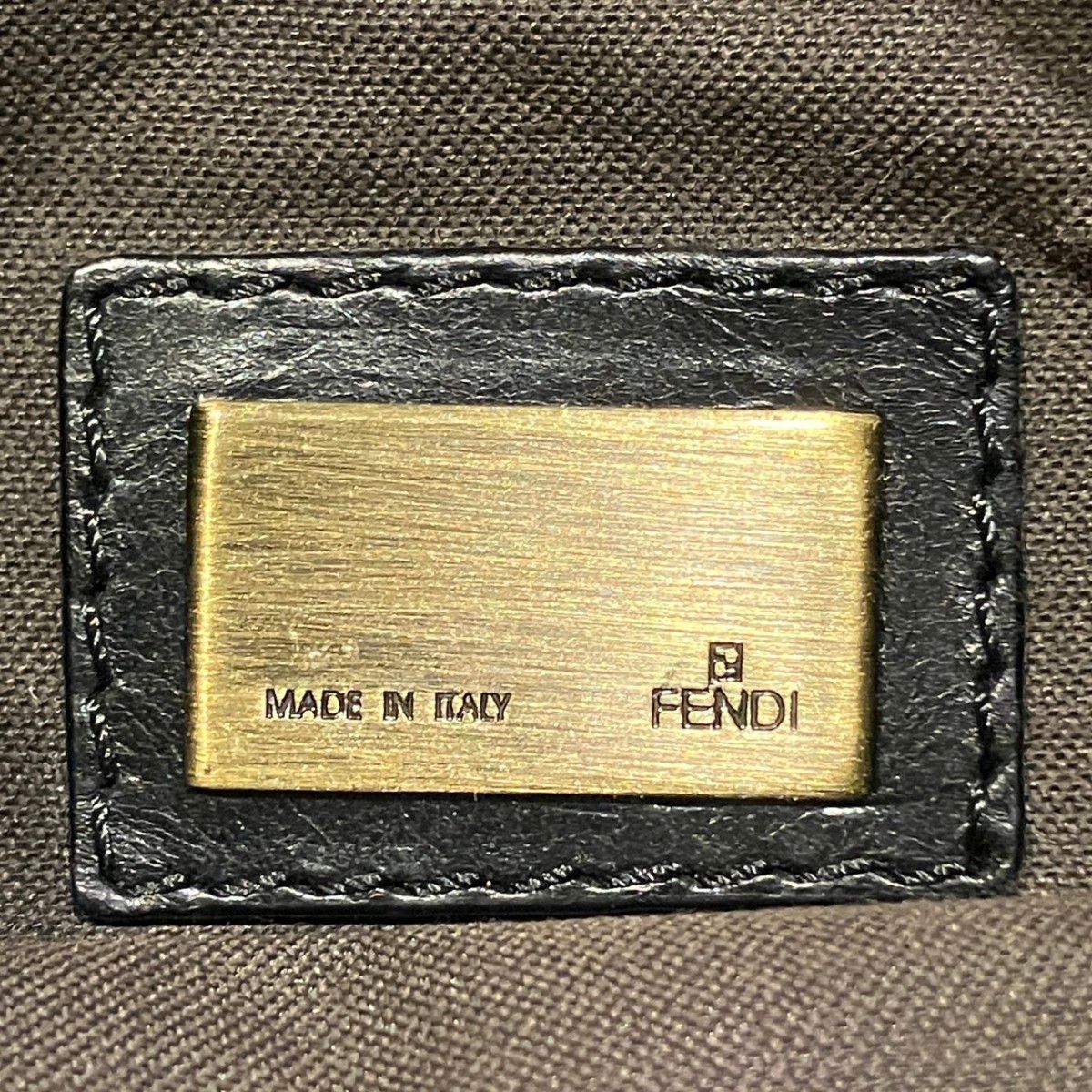 Fendi Zucca Canvas Shoulder Bag