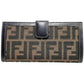 Fendi Zucca Canvas Leather Long Wallet