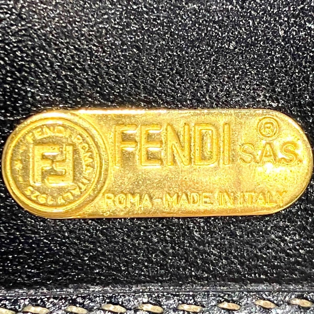 Fendi Zucca Canvas Leather Long Wallet