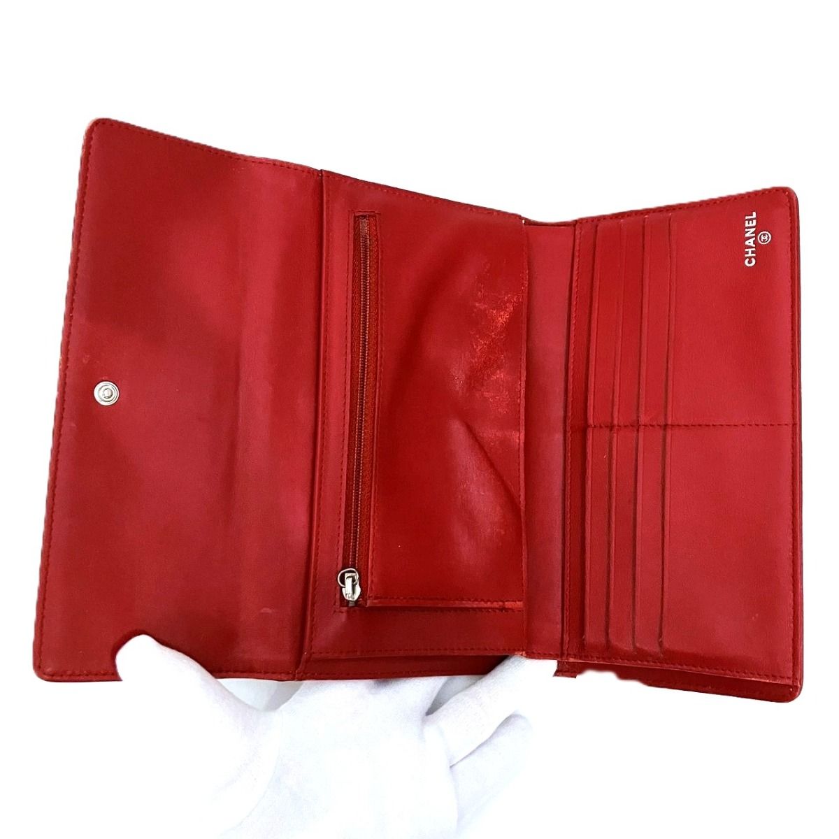 Chanel Coco Trifold Long Wallet