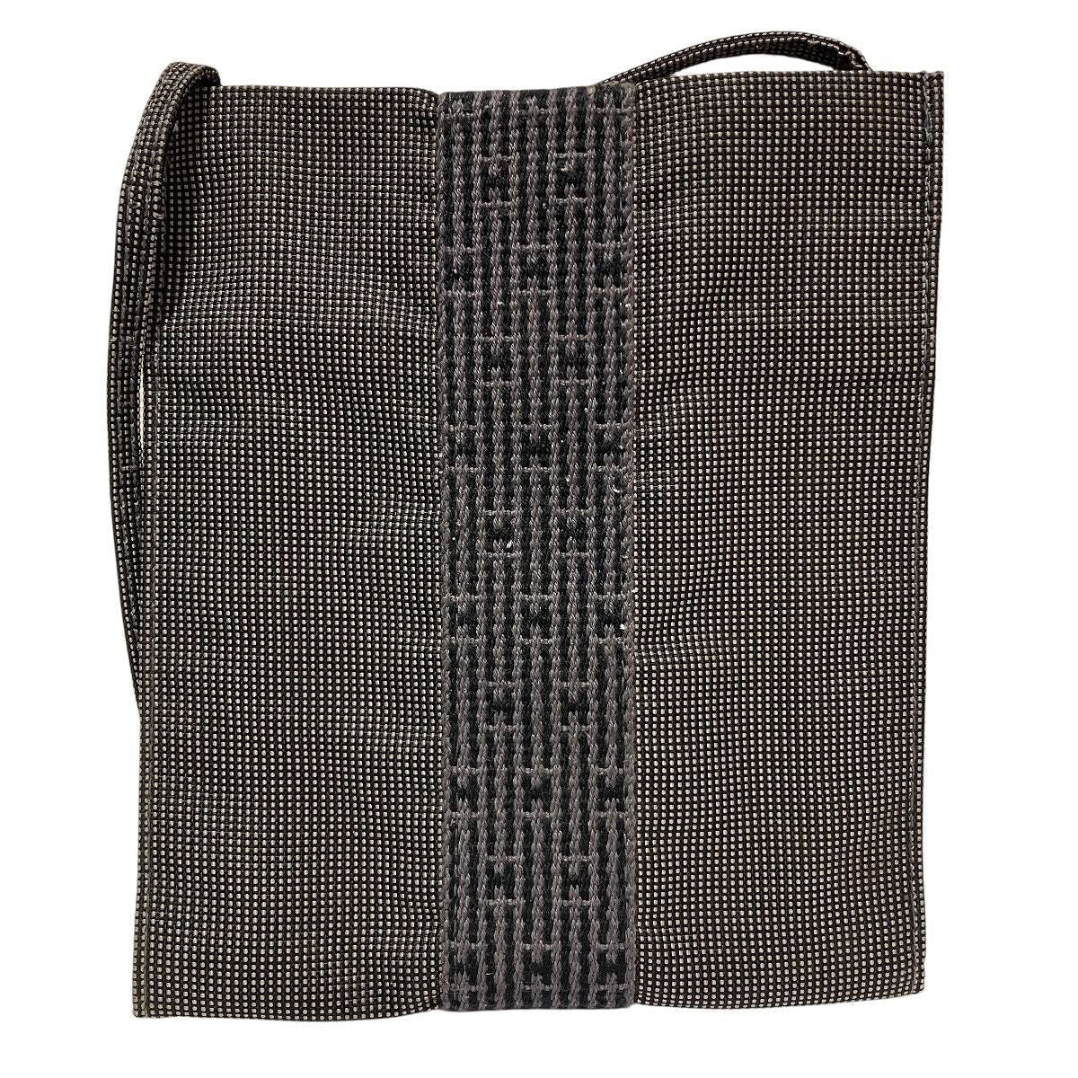Hermes Pochette Sac Haut Canvas Shoulder Bag