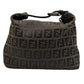 Fendi Zucca Canvas Leather Handbag