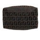 Fendi Zucca Canvas Leather Handbag