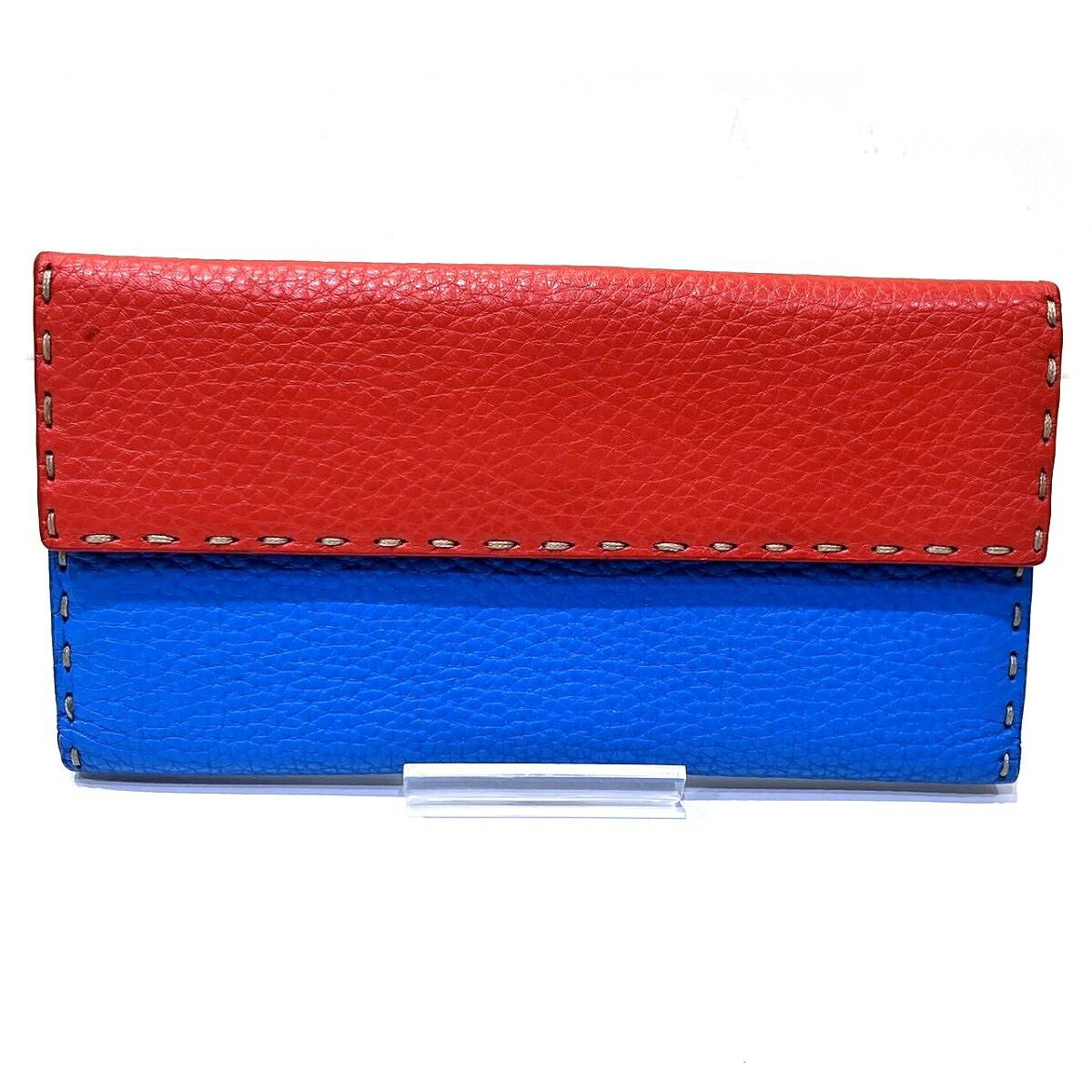 Fendi Selleria Leather Long Wallet