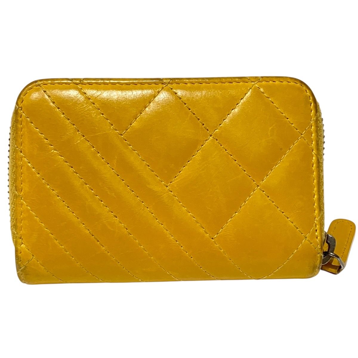Chanel Matelasse Bias Stitch Leather Card Case
