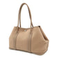 Hermes Garden Party Toile Officier Leather Shoulder Tote Bag