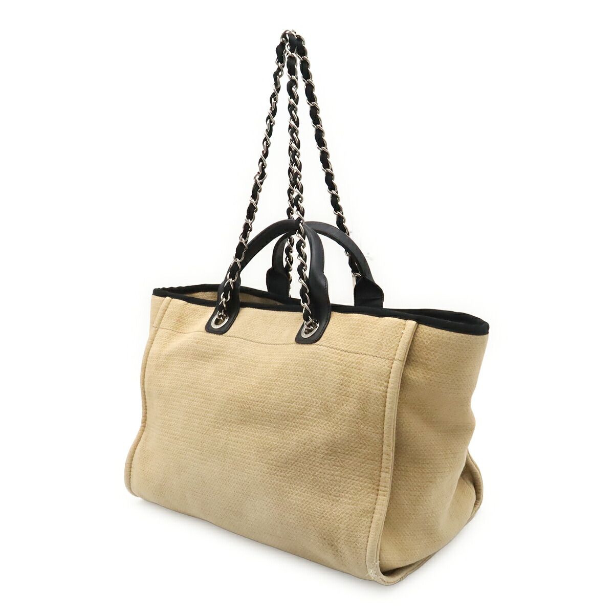 Chanel Deauville Canvas 2way Tote Bag