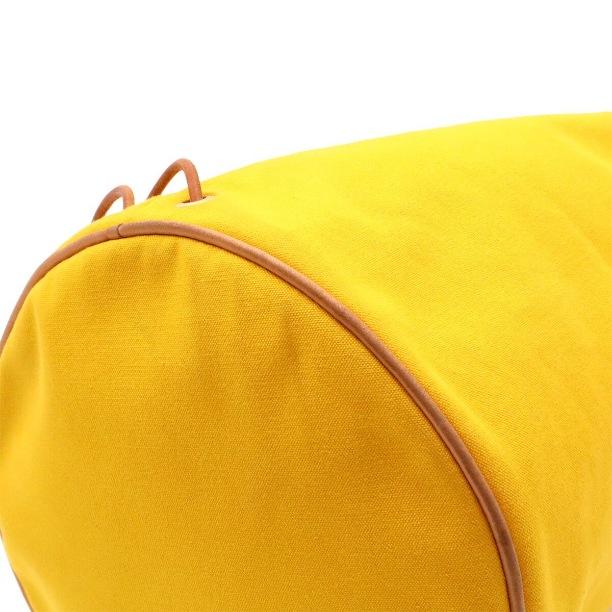 Hermes Polochon Mimil GM Canvas Leather Shoulder Bag