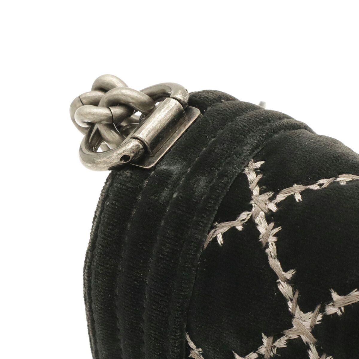 Chanel Boy Chanel Velvet Shoulder Bag