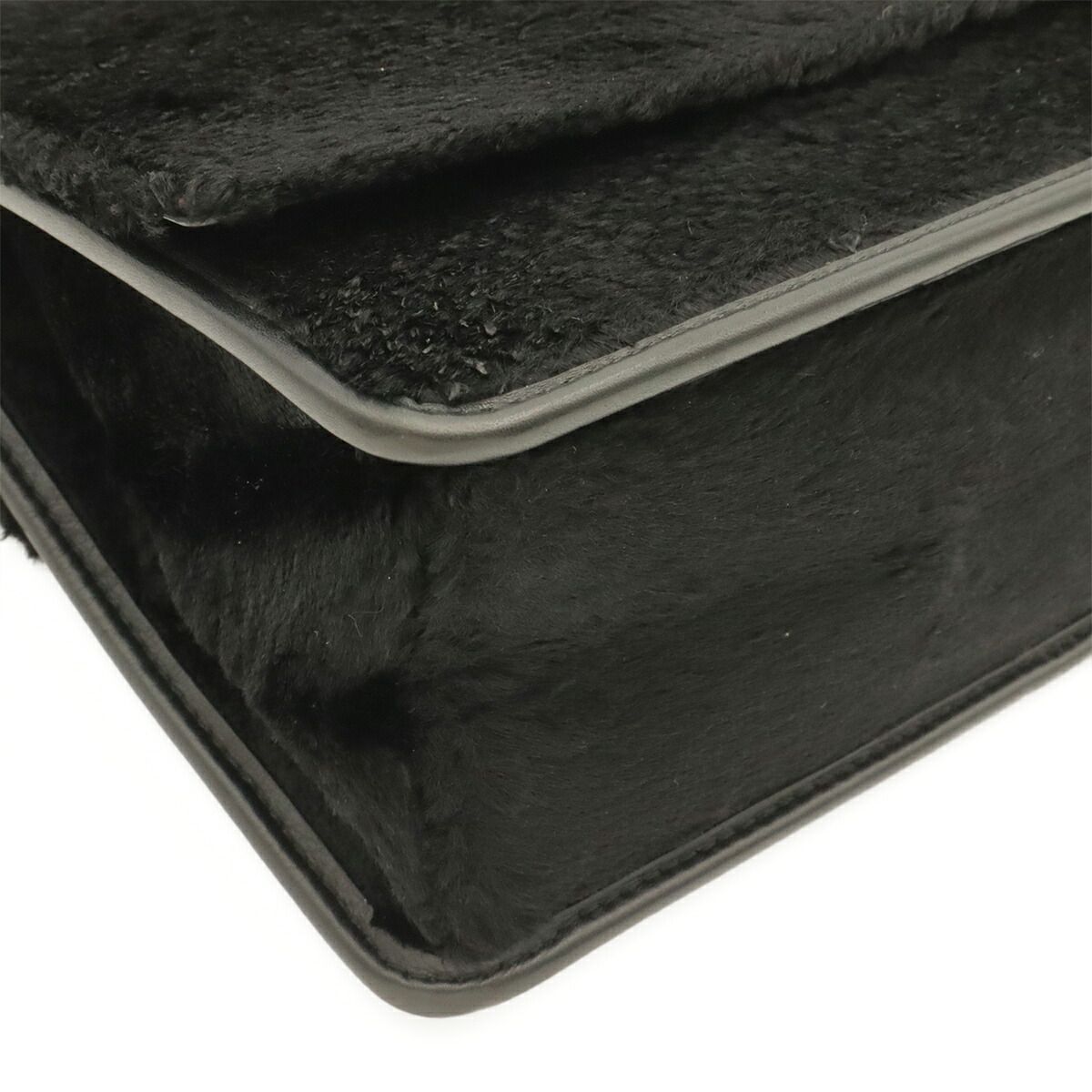 Fendi Kan I F Fur Leather 2way Shoulder Bag