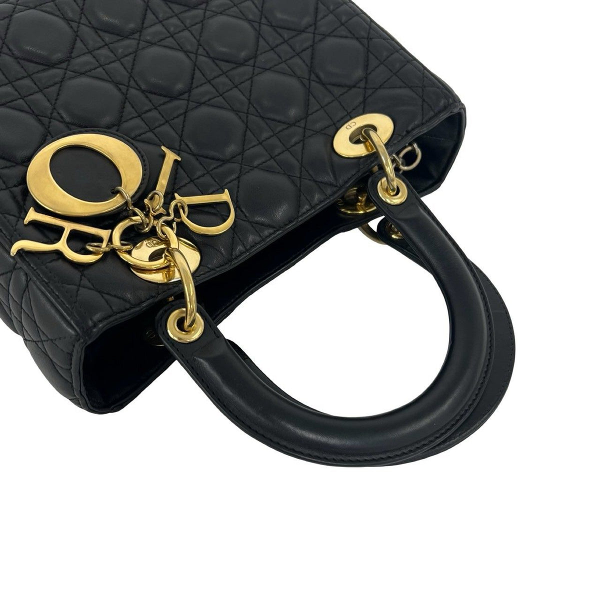 Christian Dior Lady Dior Leather 2way Handbag