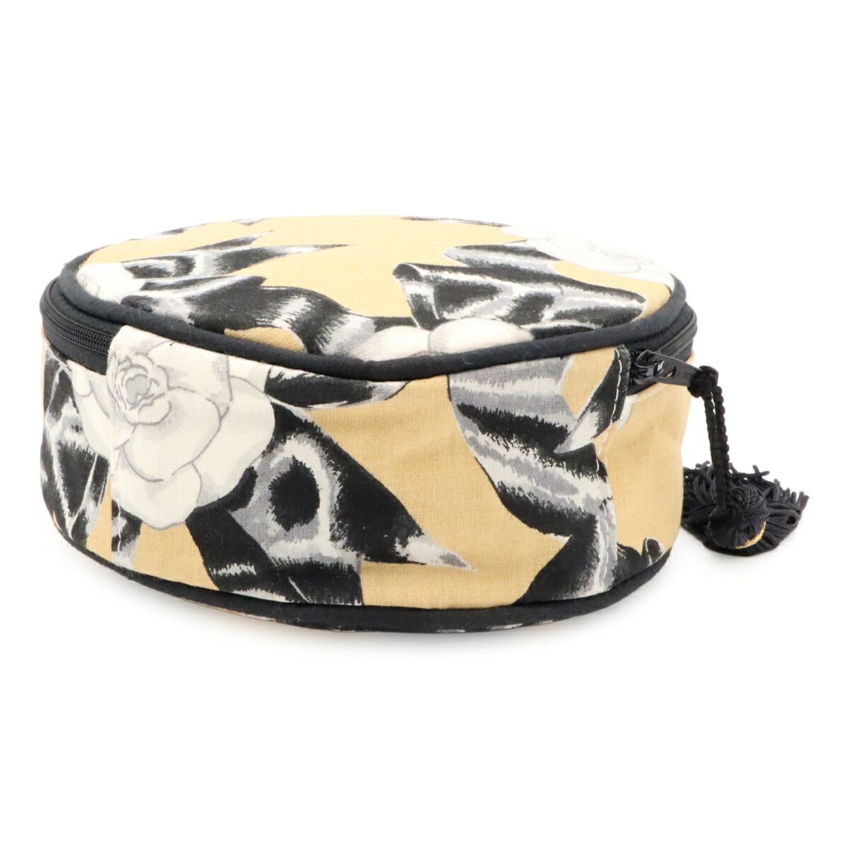 Chanel Camellia Canvas Pouch
