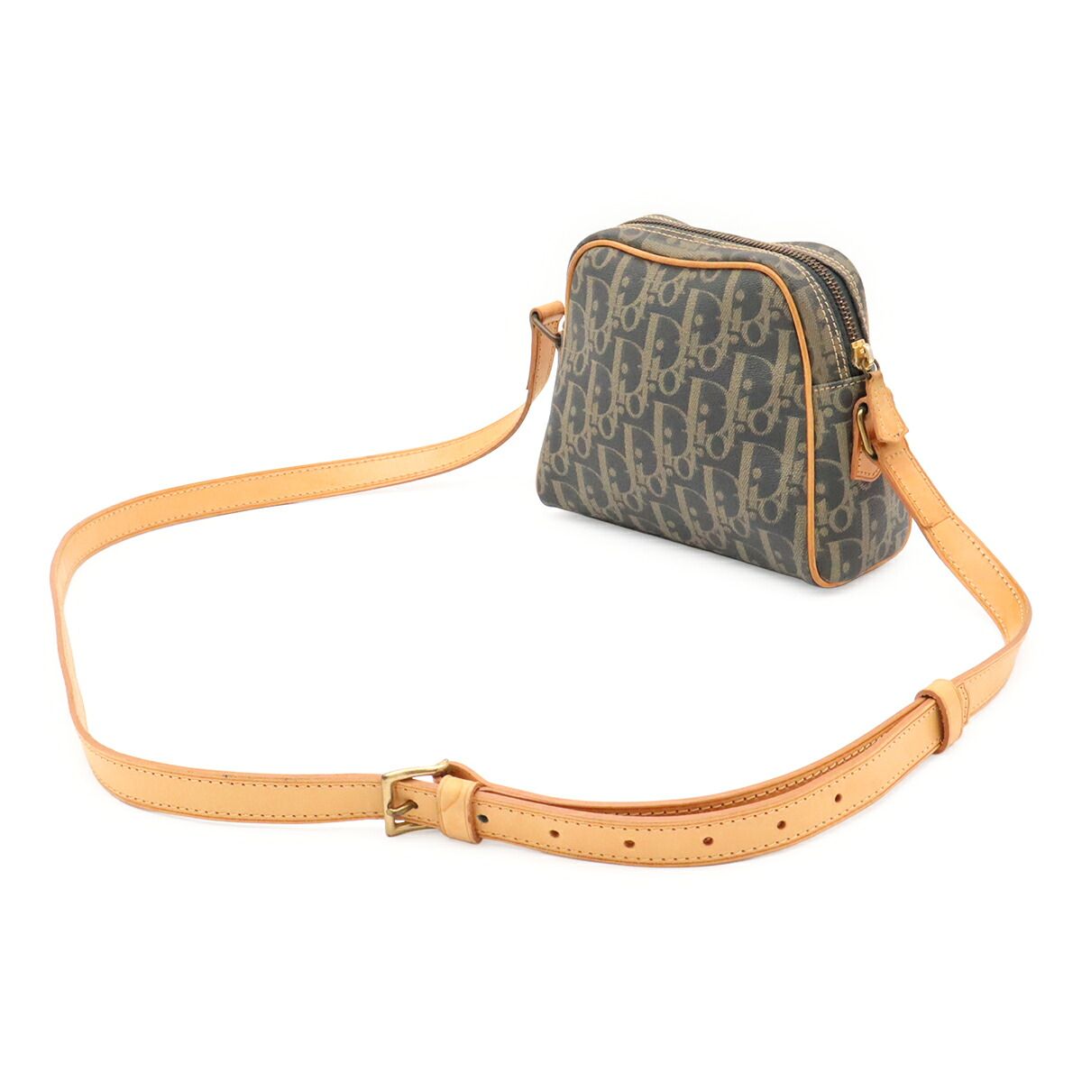 Christian Dior Trotter Coated Canvas Shoulder Bag