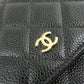 Chanel Timeless Classic Caviar Skin Chain Wallet