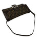 Fendi Zucca Canvas Leather Shoulder Bag