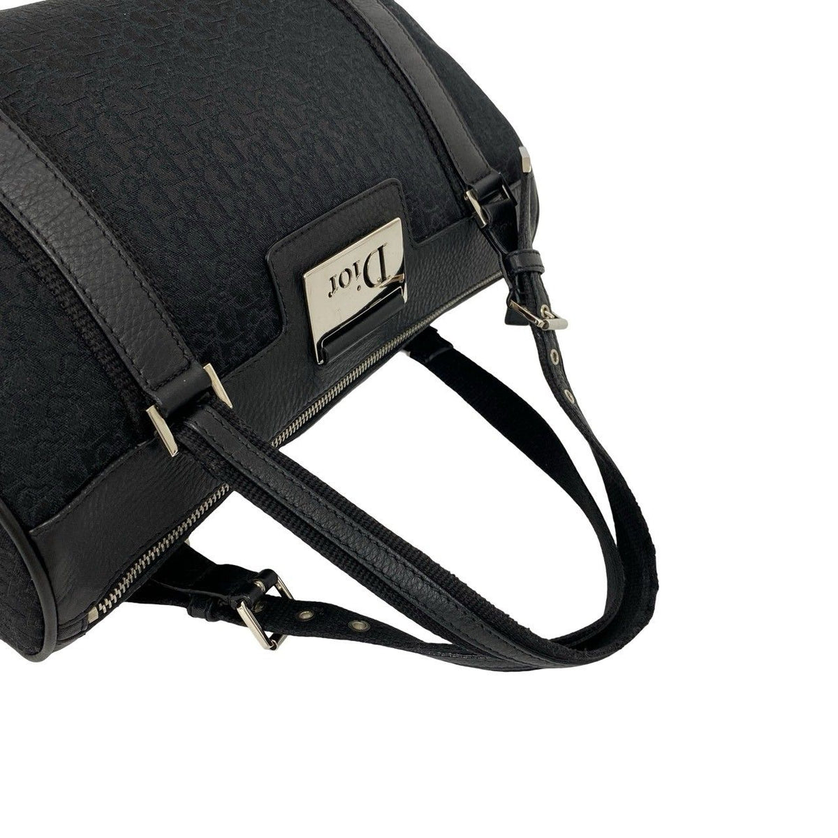 Christian Dior Street Chic Trotter Canvas Leather Handbag