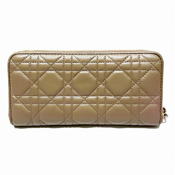 Dior Lady Dior Patent Calfskin Long Wallet