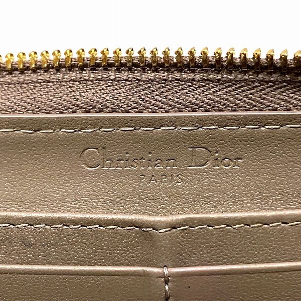 Dior Lady Dior Patent Calfskin Long Wallet