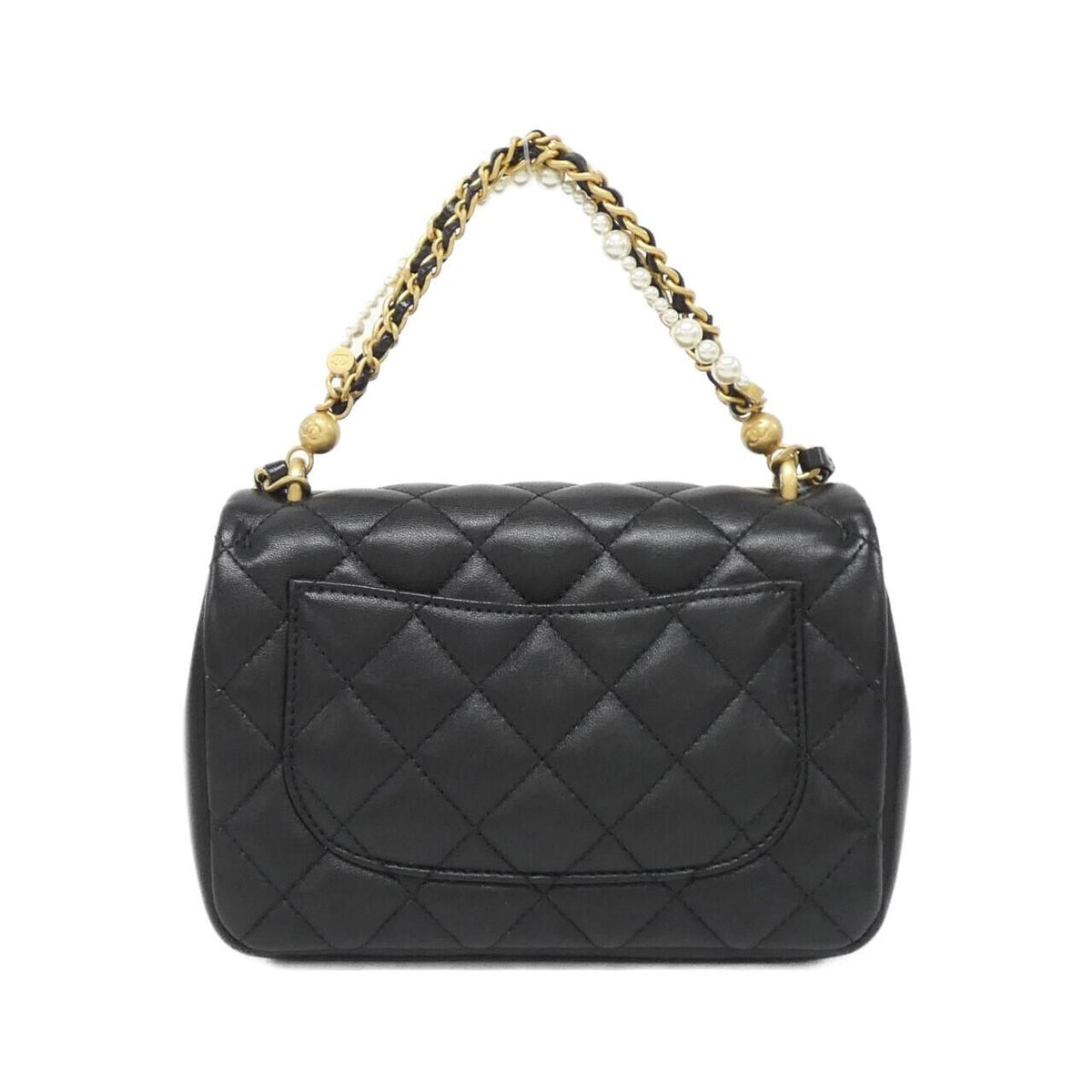 Chanel Lambskin Pearl Shoulder Bag