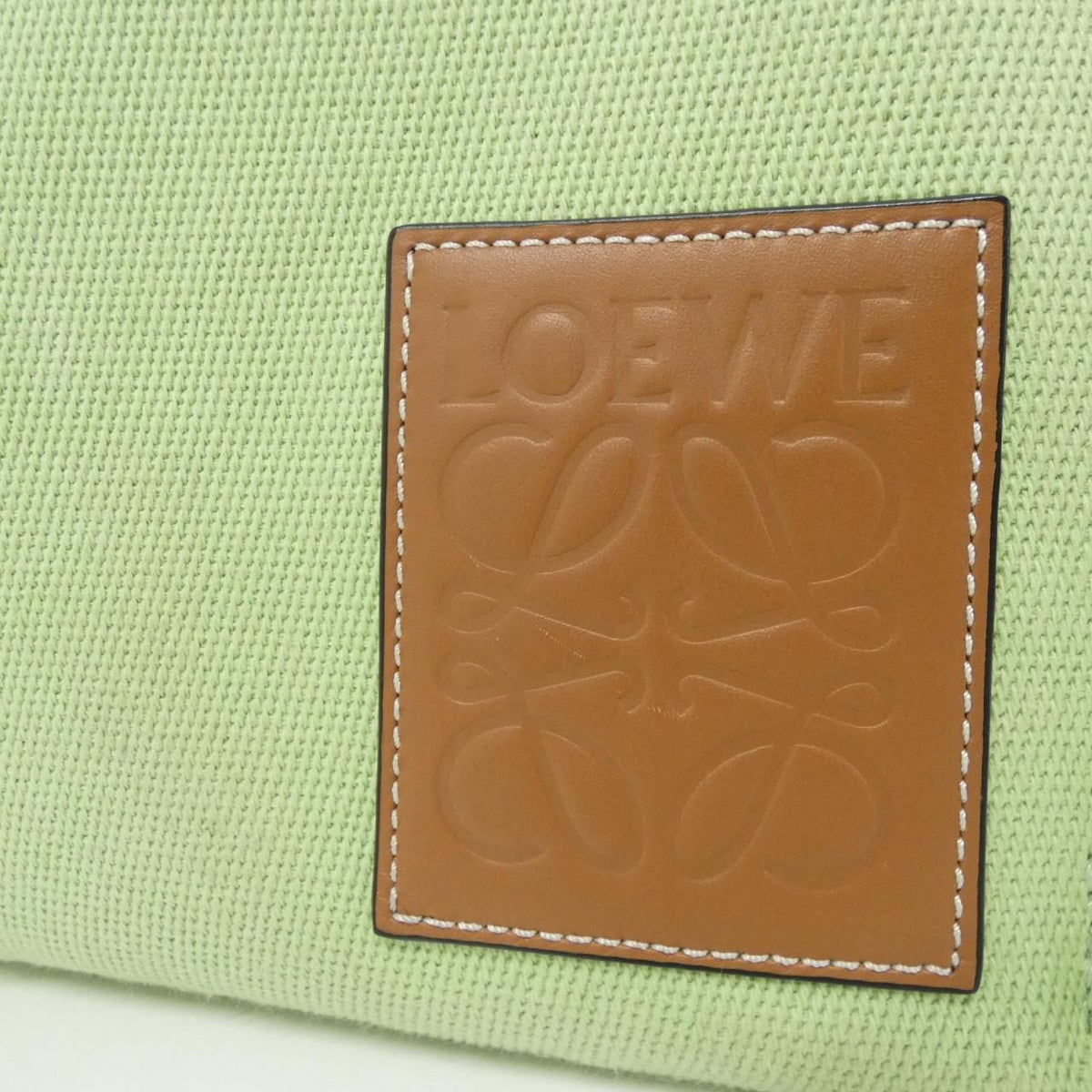 Loewe Cushion Tote Small Canvas Calf Tote Bag