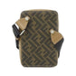 Fendi Coated Canvas Leather Shoulder Bag