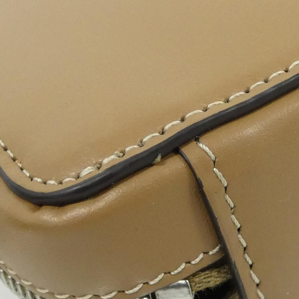 Fendi Coated Canvas Leather Shoulder Bag