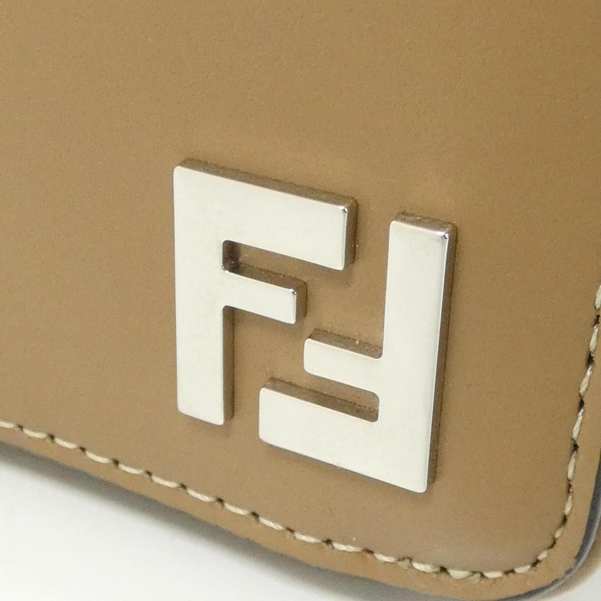Fendi Coated Canvas Leather Shoulder Bag