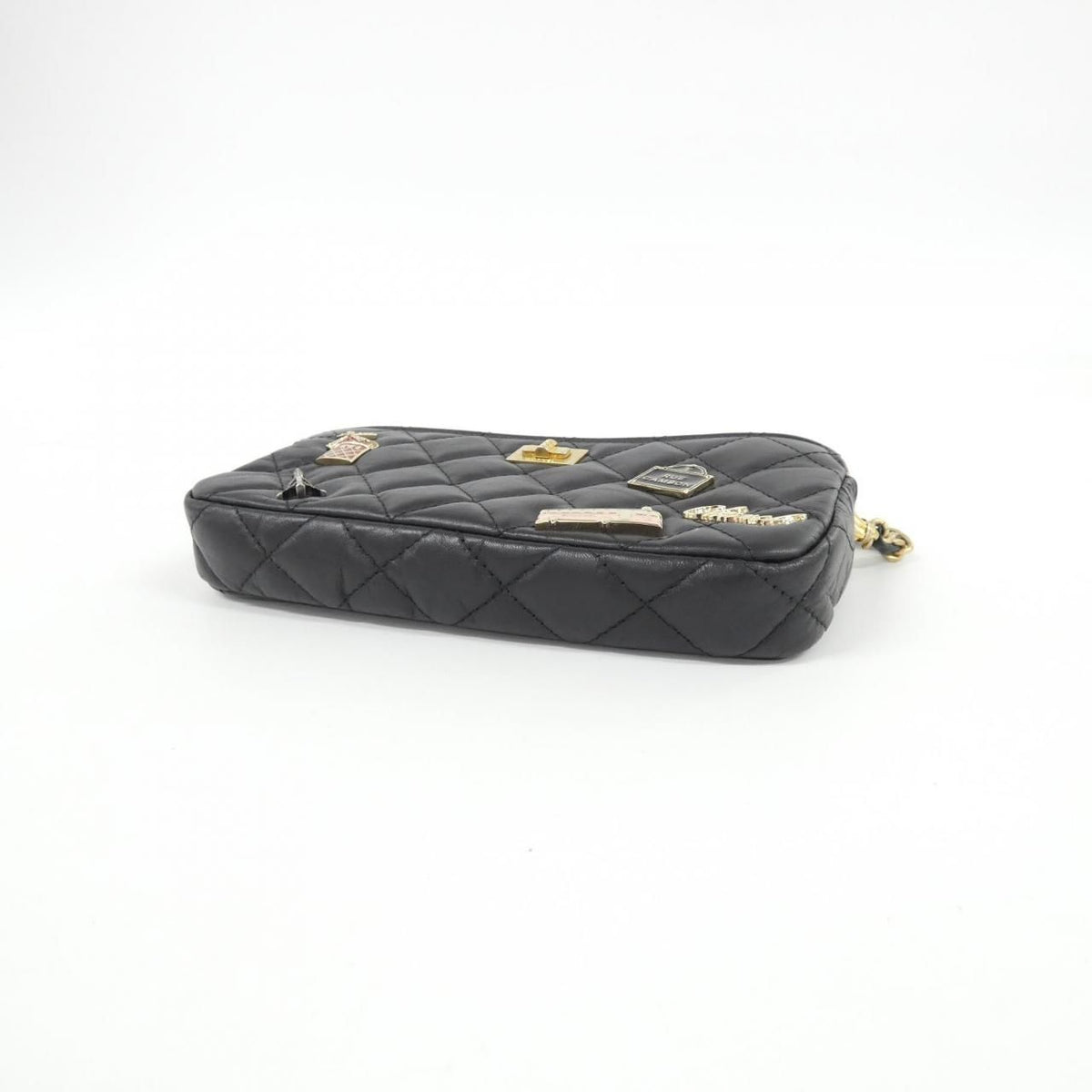 Chanel Calfskin Chain Wallet