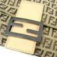 Fendi Mamma Baguette Canvas Leather Shoulder Bag
