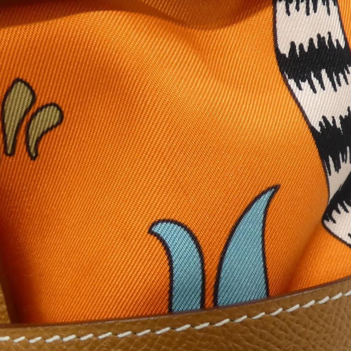 Hermes LEOPARDS Musardine Epsom Silk Shoulder Bag
